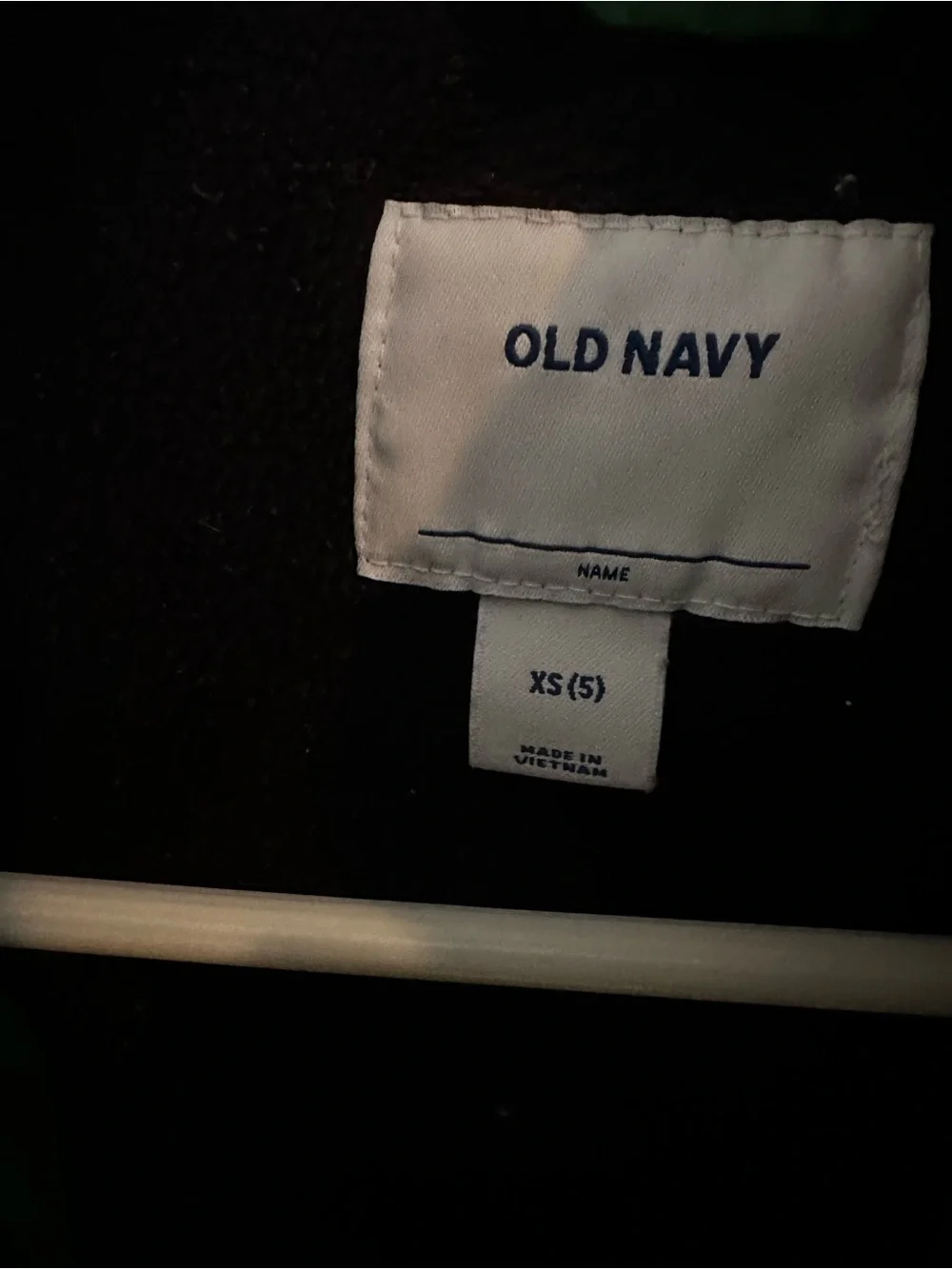 Old Navy Green and Navy Quilted Puffer Vest